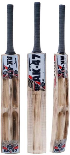 rastogi ak 47 burn Double Blad Cricket BAT Full Size with Free Bat Cover (1 kg) Kashmir Willow Cricket  Bat For 15+ Yrs
