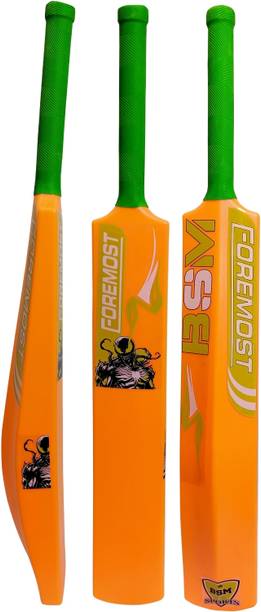 BSM Crown Green Black Tennis Ball Ivory PVC/Plastic Cricket Bat for all age PVC/Plastic Cricket  Bat For 15+ Yrs