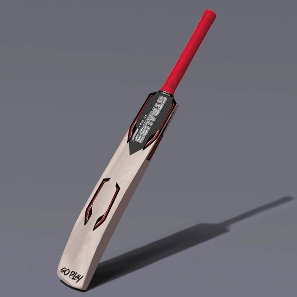 स्ट्रॉस Pro | Suitable for Leather Ball | Size: Short Handle | कश्मीर विलो क्रिकेट  बैट फॉर 15+ Yrs