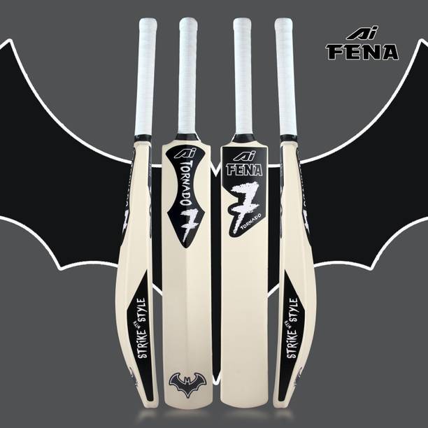 Fena Torando White Cricket Hard Plastic Full Size PVC/Plastic Cricket Bat PVC/Plastic Cricket  Bat For 15+ Yrs