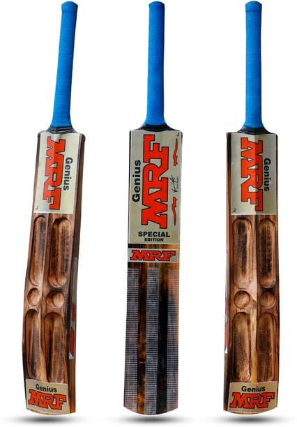 MRF 4 Capsule Burn Cricket Bat | High Power Lightweight Edition Poplar Willow Cricket  Bat For 15+ Yrs