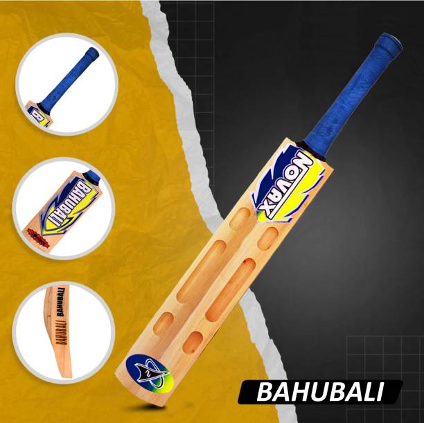 Optimus Novax® Bahubali Kashmir Willow Full Size Cricket Bat For Tennis Ball-Scoop 669A Kashmir Willow Cricket  Bat