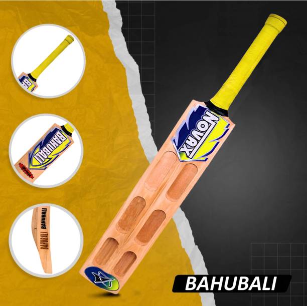Optimus Novax® Bahubali Kashmir Willow Full Size Cricket Bat For Tennis Ball-Scoop 667A Kashmir Willow Cricket  Bat