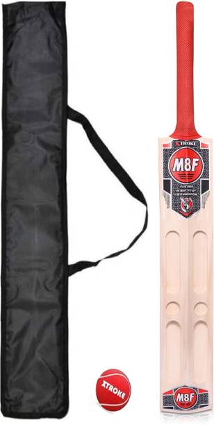 XTROKE Scoop Design Popular with Tennis Ball and Cover Poplar Willow Cricket  Bat For 15+ Yrs