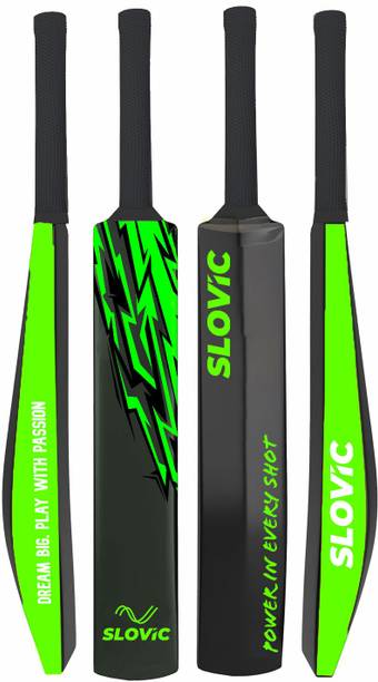SLOVIC Lightweight High-Quality Plastic Tennis Cricket Bat| Indoor & Outdoor PVC/Plastic Cricket  Bat For 15+ Yrs