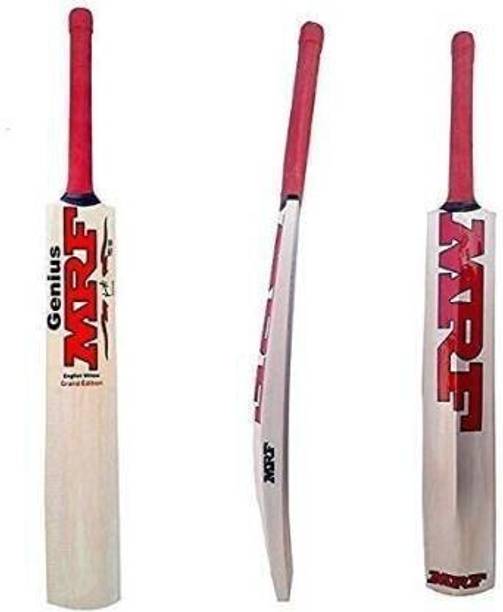 MRF Kashmir -hard wooden Poplar Willow Cricket  Bat For 15+ Yrs