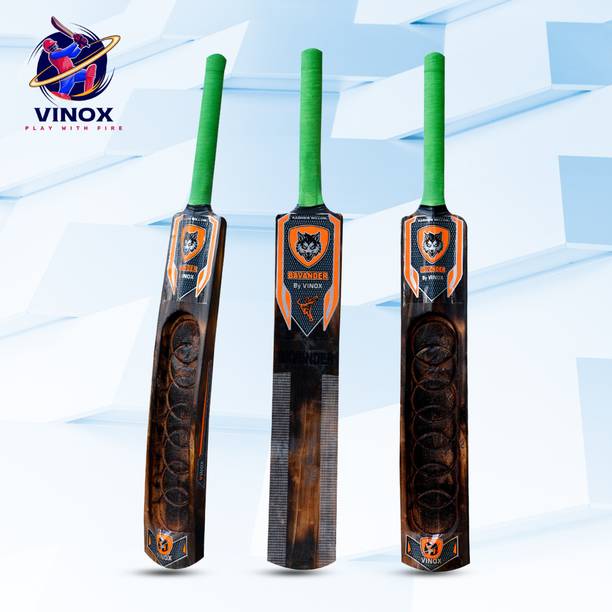 IPL LIVE Bavander Crown Burn Edition Full Size Bat Kashmir Willow Cricket  Bat For 12 - 14 Yrs