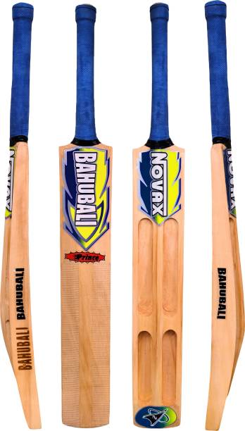 Optimus Novax® Bahubali Kashmir Willow Full Size Cricket Bat For Tennis Ball-Scoop 666D Kashmir Willow Cricket  Bat