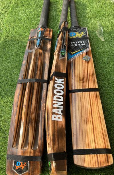 pitchvision Light weight hard tennis burn edition Kashmir Willow Cricket  Bat For 15+ Yrs