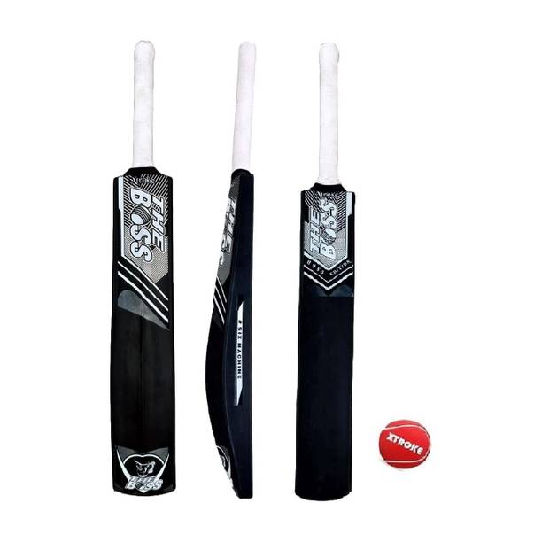 XTROKE The Boss Grand Edition Hard Plastic Cricket bat With Red Tennis Ball PVC/Plastic Cricket  Bat For 15+ Yrs