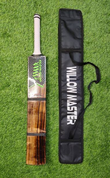 Willow master Burn Edition light weight hard tennis Kashmir Willow Cricket  Bat For 15+ Yrs