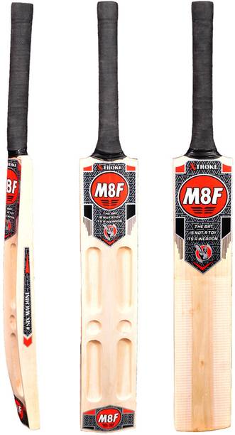 XTROKE Scoop Design Popular with Red Tennis Ball and Cover Poplar Willow Cricket  Bat For 15+ Yrs