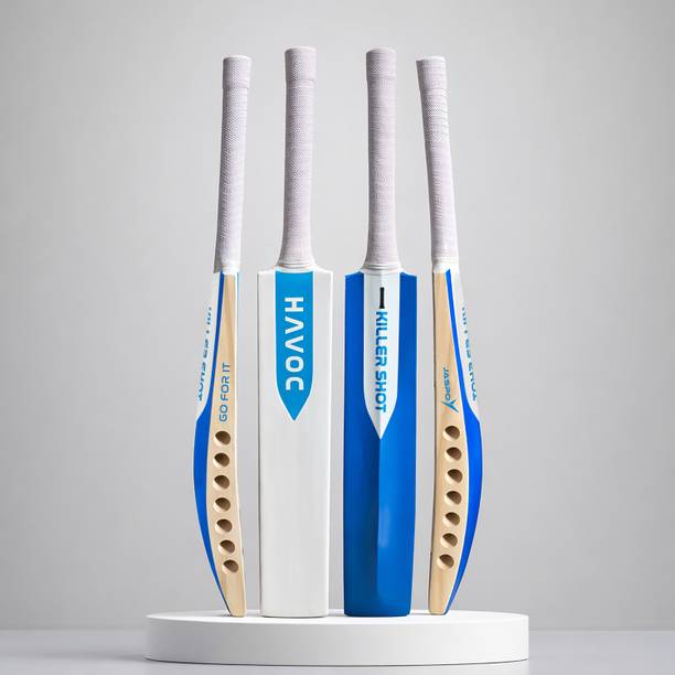 Jaspo Havoc Tennis-Wind Ball Cricket Bat Full Size, Poplar Willow, Handle-Lightweight Poplar Willow Cricket  Bat For 15+ Yrs