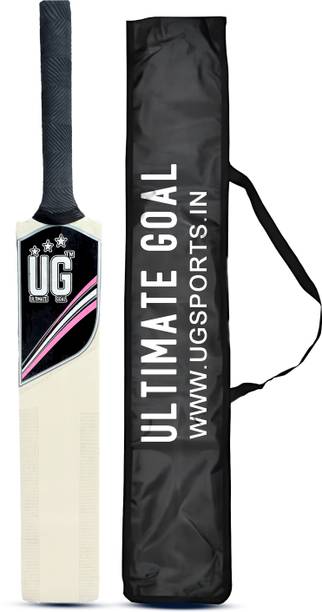 अल्टीमेट गोल Cricket Tennis Bat with Cover | Lightweight & Durable | Men (Size - 6) पोपलर विलो क्रिकेट  बैट फॉर 12 - 14 Yrs