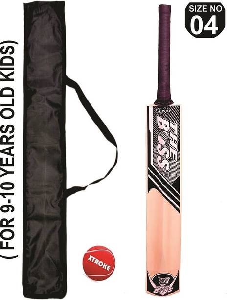 XTROKE The Boss Popular Willow Cricket Bat With Ball And Bat Cover Poplar Willow Cricket  Bat For 10 - 12 Yrs