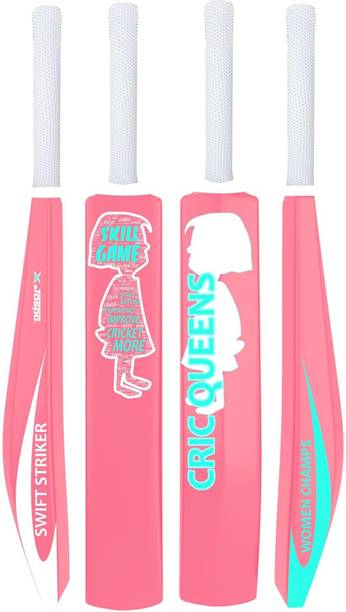 Jaspo Cric Queen Plastic Full Size Bat for Girls/Women,Cricket Bat PVC/Plastic Cricket  Bat For 15+ Yrs