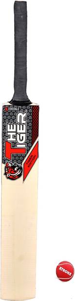 XTROKE The Tiger Edition Premium Willow Cricket Bat With Tennis Ball For Advance Play Poplar Willow Cricket  Bat For 15+ Yrs