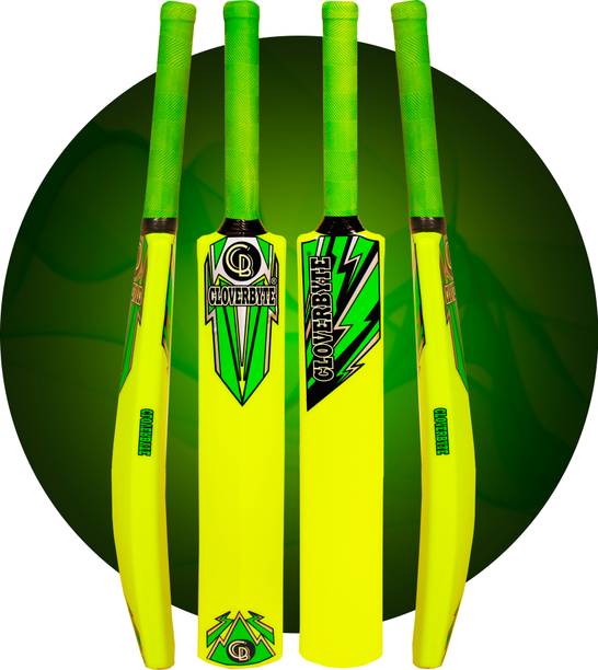CLOVERBYTE Neon Green 5 No. Size Cricket Bat For Children Age Group 8-15 years PVC/Plastic Cricket  Bat For 12 - 14 Yrs