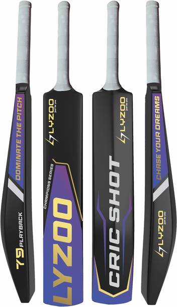 लाइज़ू CRIC SHOT Full Size(34X4.5 inch) Heavy Duty Hard Fiber Cricket Bat PVC/ प्लास्टिक क्रिकेट  बैट फॉर 15+ Yrs
