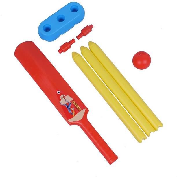 Hanumante Enterprise Kids Cricket Set - Plastic Bat & Ball Kit for Cricket Play Set Cricket Kit