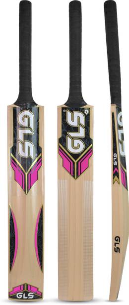 GLS Talwar Pink Cricket Tennis Full Size with Free Tetron Cover and Tennis Ball Poplar Willow Cricket  Bat For 15+ Yrs
