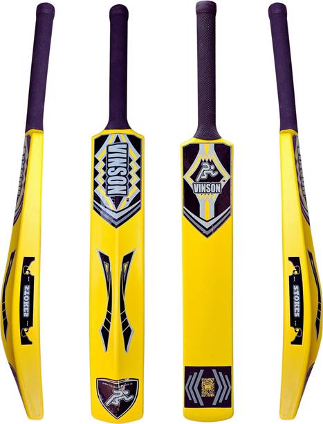 Vinsonsports VINSON Plastic Cricket Bat (34" X4.5"), 850gm forTennis Balls PVC/Plastic Cricket  Bat For 15+ Yrs