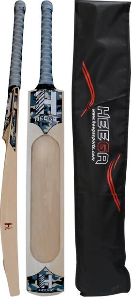 Heega Commando Single Blade Scoop Cricket Bat For Tennis Ball ( LH ) Kashmir Willow Cricket  Bat For 15+ Yrs