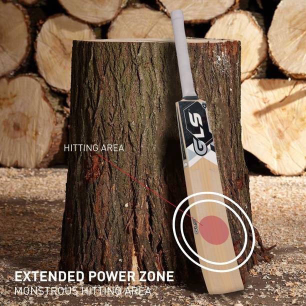 GLS SUPER SLOGGER POPULAR WILLOW FULL SIZE CRICKET BAT WITH TENNIS BALL AND COVER Poplar Willow Cricket  Bat For 15+ Yrs