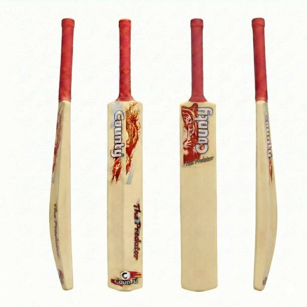 County Full Size Beige PVC Plastic Cricket Bat - Grade 1 Heavy Duty Tennis Ball Bat PVC/Plastic Cricket  Bat For 15+ Yrs