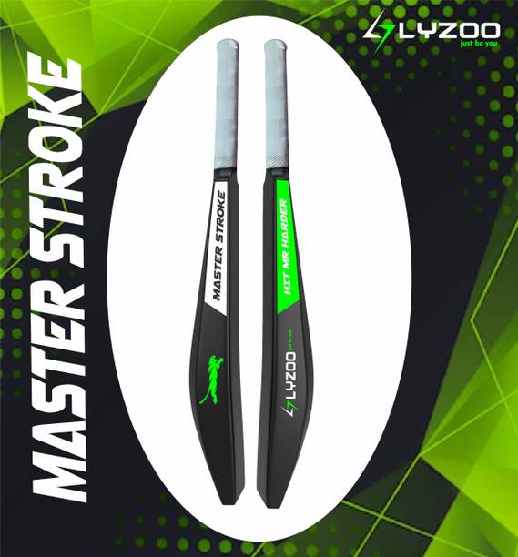 Lyzoo Heavy Duty Plastic Cricket Bat, Full Size(34”) -NATURAL PVC/Plastic Cricket Bat PVC/Plastic Cricket  Bat For 15+ Yrs