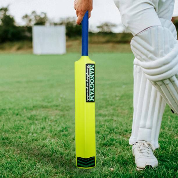 Manogyam Heavy Duty Plastic Cricket Bat, Full Size Premium Bat PVC/Plastic Cricket  Bat For 15+ Yrs