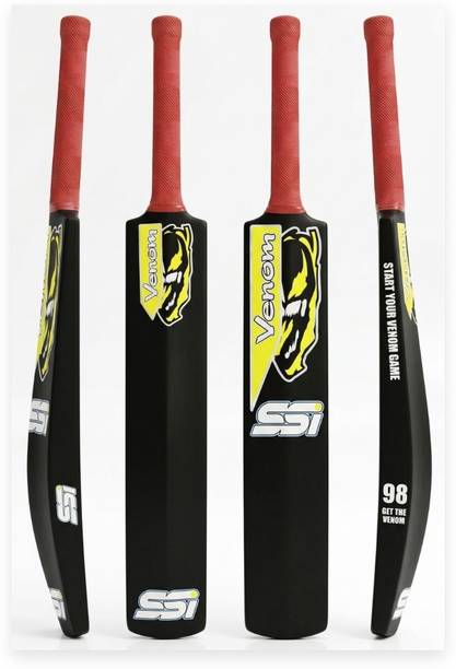 SSI Plastic Cricket Bat Full Size Long Handle Black Hea...