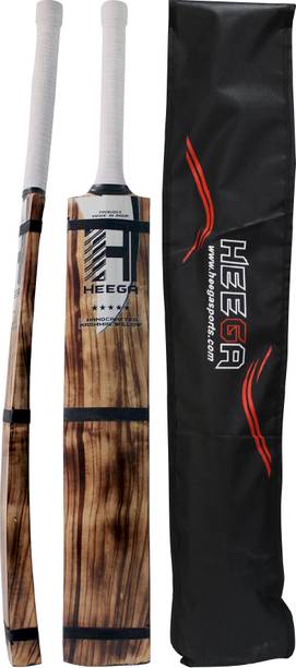 Heega Panther Burn Kashmir Willow Cricket  Bat For 15+ Yrs