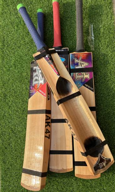 पिचविज़न Ak47 hard tennis kashmiri willow cricket bat 1kg कश्मीर विलो क्रिकेट  बैट फॉर 15+ Yrs