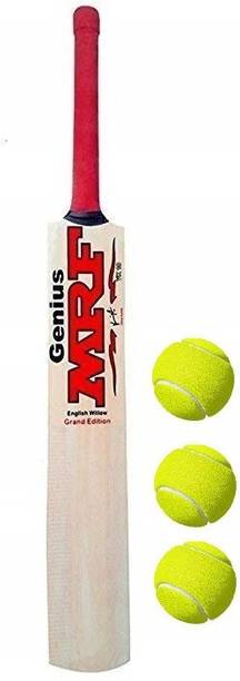 पमग Junior Kids Cricket bat 5-8 Years with 3 Balls पोपलर विलो क्रिकेट  बैट फॉर 8 Yrs