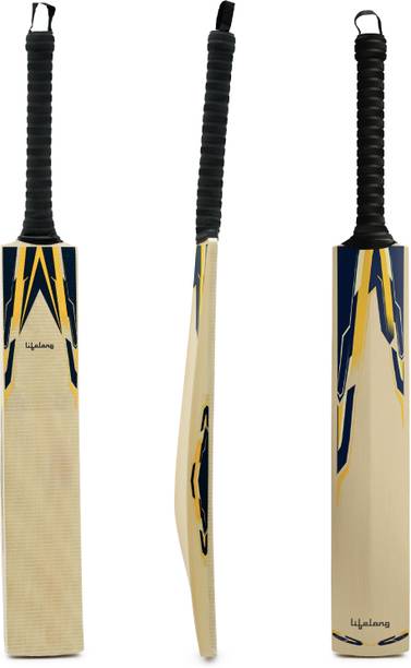 Lifelong Adult Poplar Wooden Tennis Ball Bat Size SH Poplar Willow Cricket  Bat For 15+ Yrs