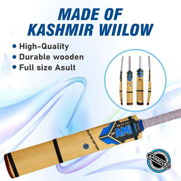 AMN SPORTS Scrop Light Weight Cricket Bat Kashmir Willow For 15+