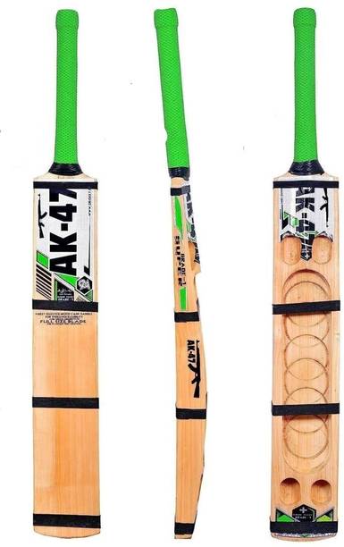वी वी एम AK 47 HANCRAFTED DESIGN EDITION TRIPLE BLADE FOR HARD TENNIS BALL 900-1100G कश्मीर विलो क्रिकेट  बैट फॉर 15+ Yrs