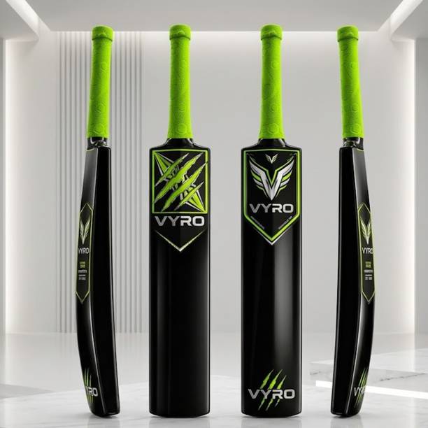 VYRO Tennis Ball Plastic Fiber Cricket Bat for Daily Practice Indoor Outdoor PVC/Plastic Cricket  Bat For 15+ Yrs