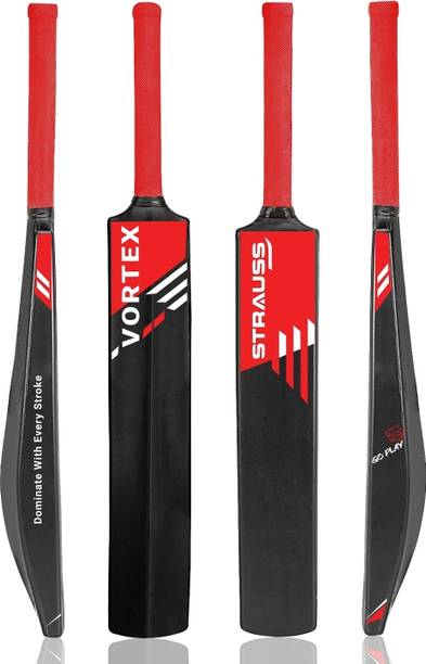 स्ट्रॉस Vortex , Size SH / Full Size (34 X 4.5 inch) For All Age Groups (Red) PVC/ प्लास्टिक क्रिकेट  बैट फॉर 15+ Yrs