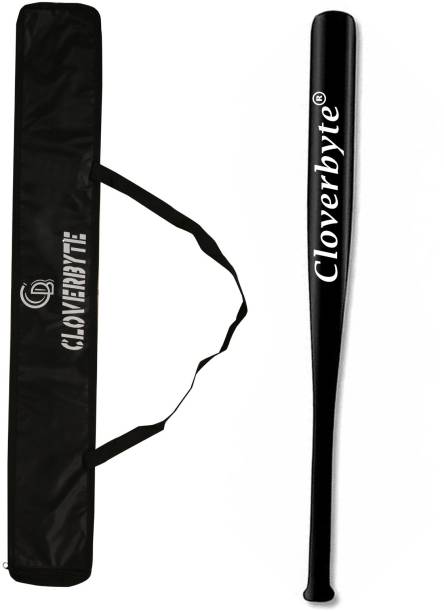 CLOVERBYTE Wooden BaseBatll Bat With Cover Heavy Duty for Self Defence With Basebat Cover Willow Baseball  Bat