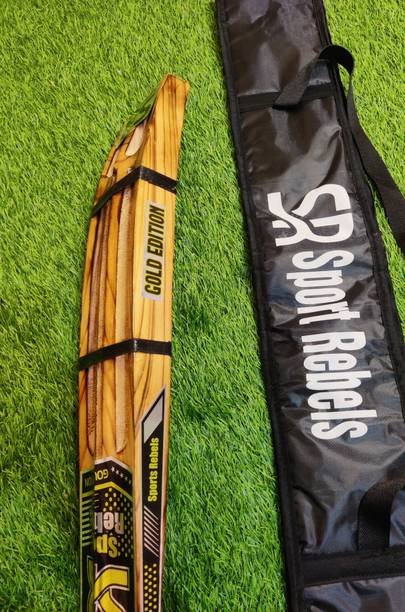 Livesporting Triple blade Gold Edition light weight Kashmir Willow Cricket Bat For 15+ Yrs