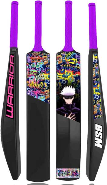 BSM Warrior Cricket Bat Indoor Outdoor Turf Bat 15+ Yrs (810 g) PVC/Plastic Cricket  Bat For 15+ Yrs