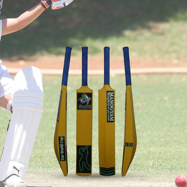 Manogyam Heavy Duty Plastic Cricket Bat,Full Size (34” X 4.5”inches) Premium Bat PVC/Plastic Cricket  Bat For 15+ Yrs