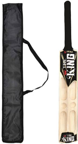 XTROKE The King Edition Scoop Design Cricket Bat with Bat Cover Poplar Willow Cricket  Bat For 15+ Yrs