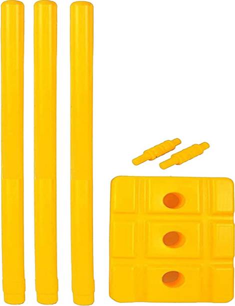 Apolestar Heavy Plastic Stumps Set- 3 Stump + 2 Bails +...