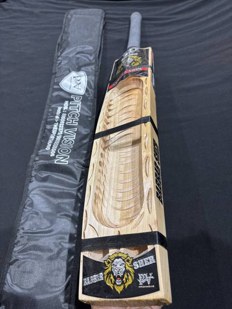 pitchvision Babbar Sher Without Burn Malhar Edition Kashmir Willow Cricket  Bat For 15+ Yrs