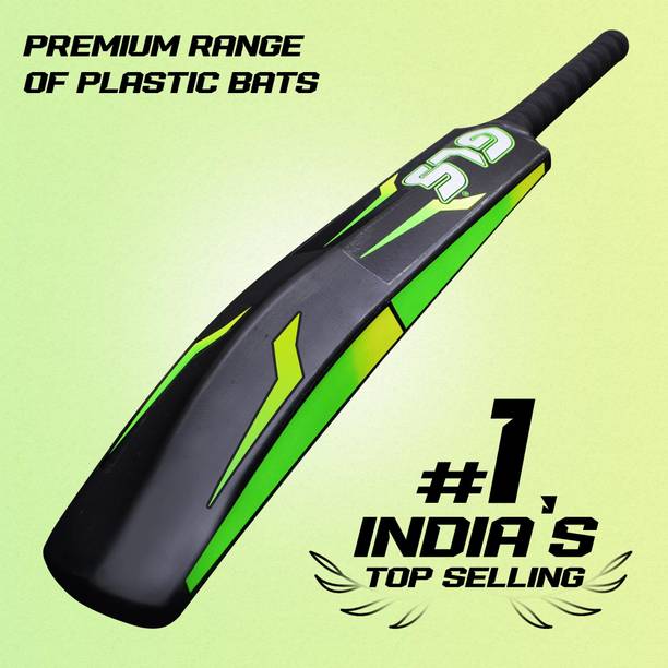 GLS FORCE PLUS BLACK DOUBLE BLADE PLASTIC CRICKET BAT PVC/Plastic Cricket  Bat For 15+ Yrs