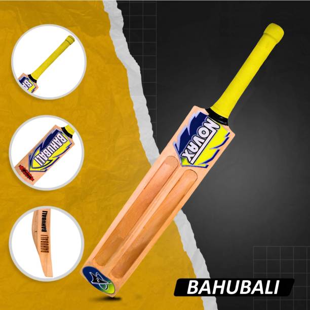 Optimus Novax® Bahubali Kashmir Willow Full Size Cricket Bat For Tennis Ball-Scoop 680A Kashmir Willow Cricket  Bat