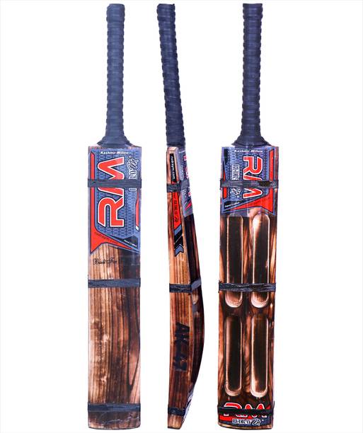 रुद्रय्म Burn Edition Double Blade Kashmiri Willow Cricket Bat, Hard Tennis Ball Bat कश्मीर विलो क्रिकेट  बैट फॉर 15+ Yrs
